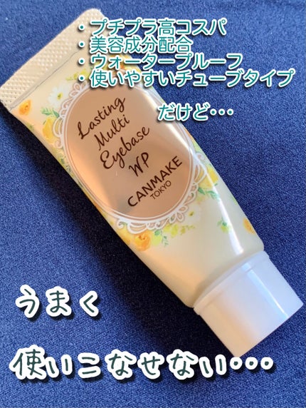 ラスティングマルチアイベース WP/キャンメイク/アイシャドウベースを使ったクチコミ(1枚目)