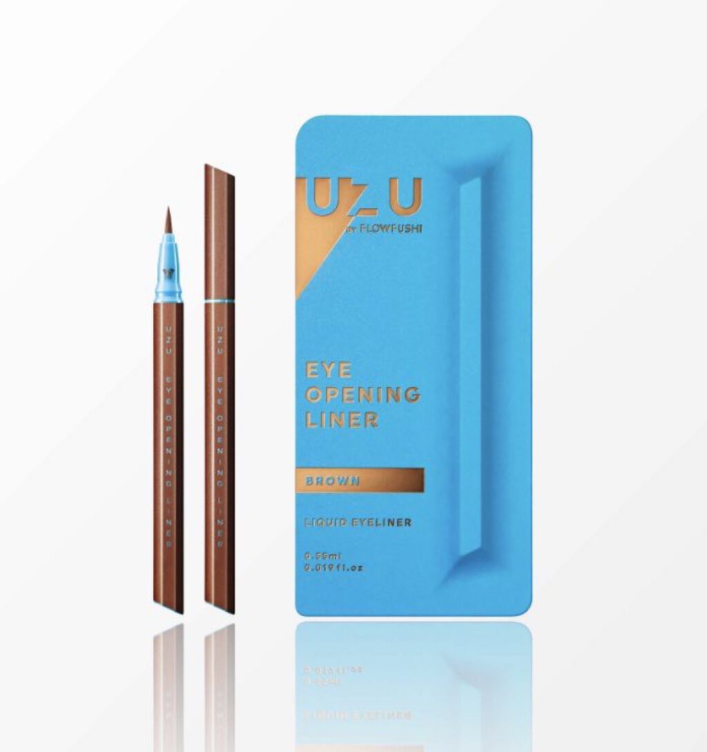 EYE OPENING LINER/UZU BY FLOWFUSHI/リキッドアイライナーを使ったクチコミ（1枚目）