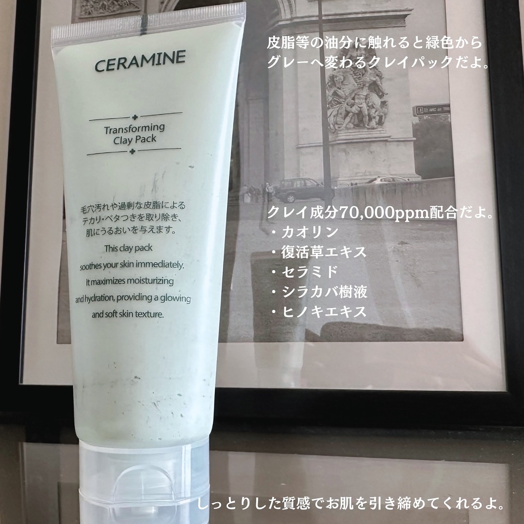 トランスフォーミングクレイパック/CERAMINE/洗い流すパック・マスクを使ったクチコミ（2枚目）