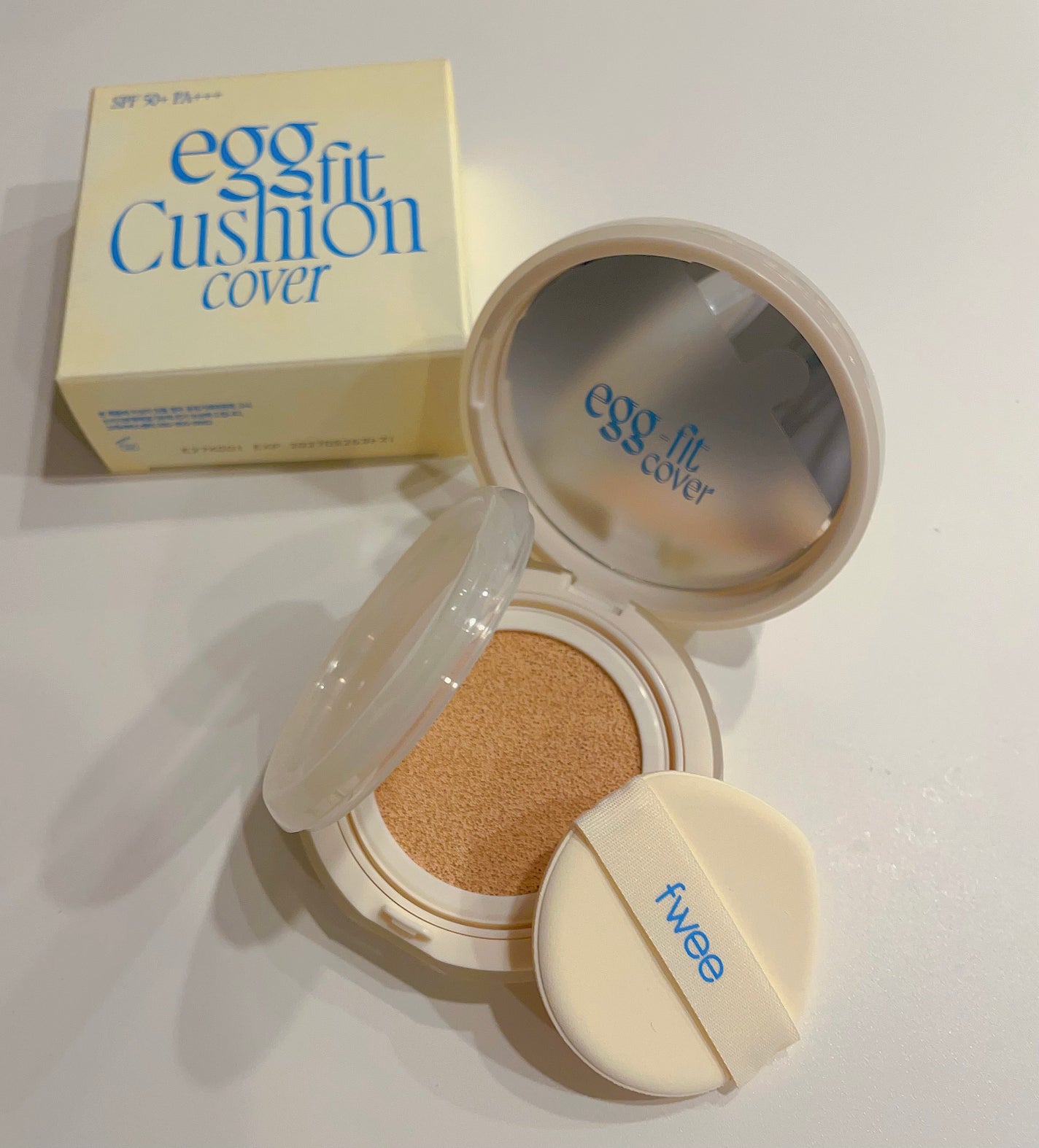 フィー クッションエッグフィットカバー/fwee/クッションファンデーションを使ったクチコミ(2枚目)