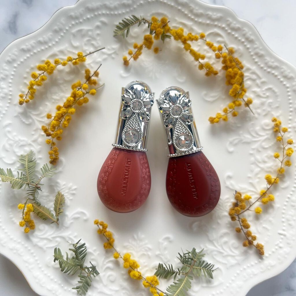 ジルスチュアート ブルームドロップ リップ＆チーク シフォン 08 cassis bubbles/JILL STUART/リキッドチークを使ったクチコミ（1枚目）