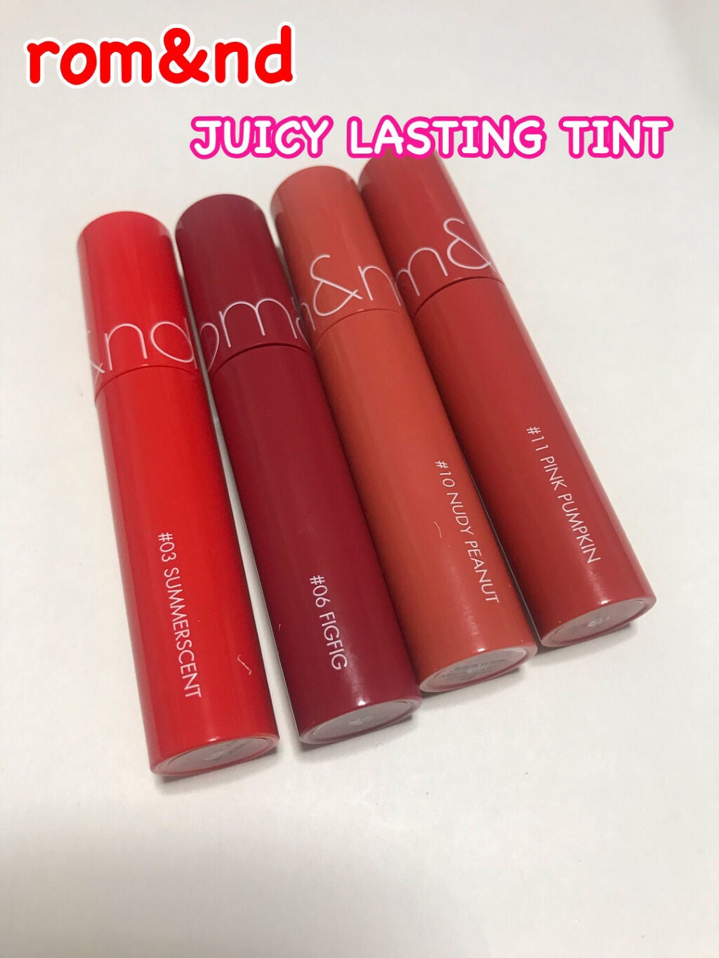 ジューシーラスティングティント/rom&nd/リップティントを使ったクチコミ(2枚目)