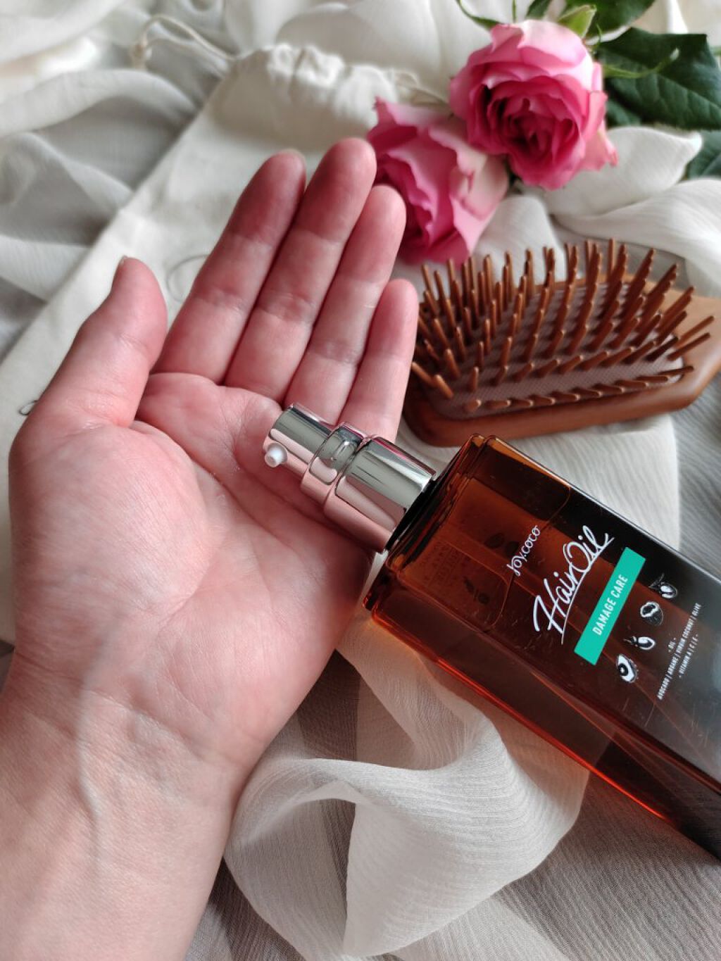 Joy.coco HairOil DAMEGE CARE/Joy.coco(ジョイココ)/ヘアオイルを使ったクチコミ（2枚目）