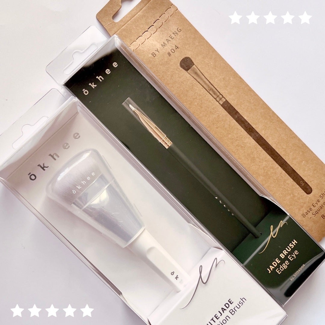 okhee 白玉ファンデーションブラシ/SOOA DOR/メイクブラシを使ったクチコミ(2枚目)