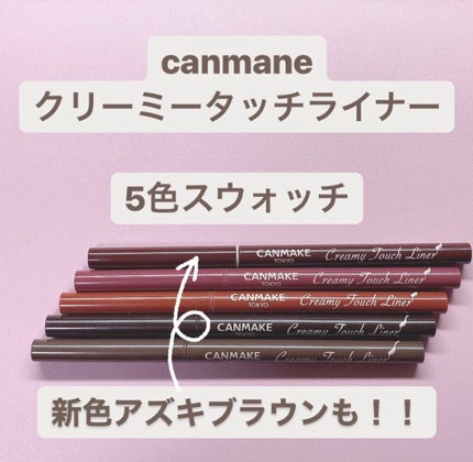 クリーミータッチライナー/キャンメイク/ジェルアイライナーを使ったクチコミ(1枚目)