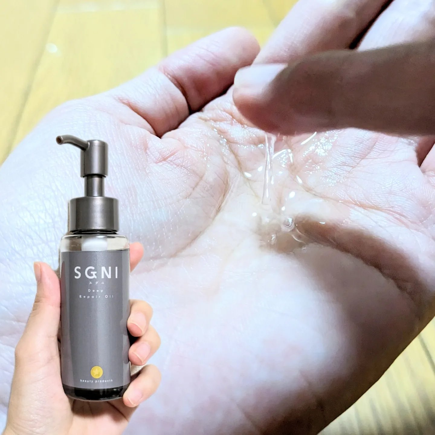 スグニ ディープリペアオイル/SGNI/ヘアオイルを使ったクチコミ（3枚目）