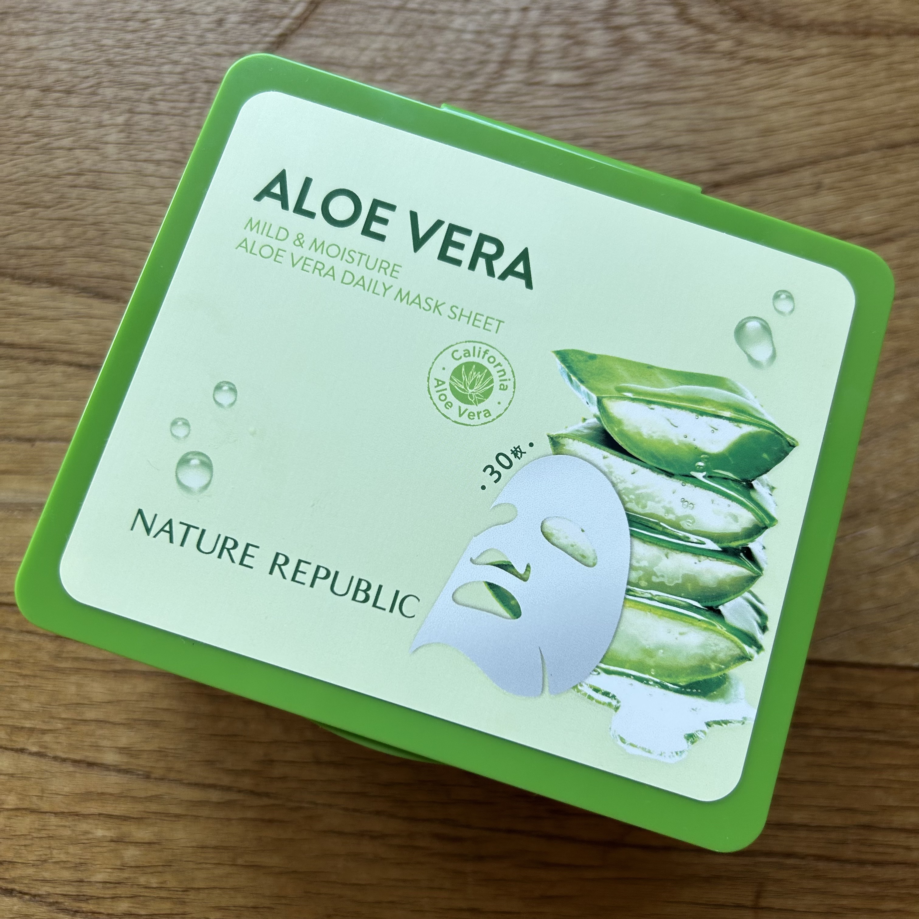 マイルド＆モイスチャーアロエデイリーシートマスク マイルド＆モイスチャー アロエデイリーシートマスク/ネイチャーリパブリック/シートマスク・パックを使ったクチコミ（1枚目）