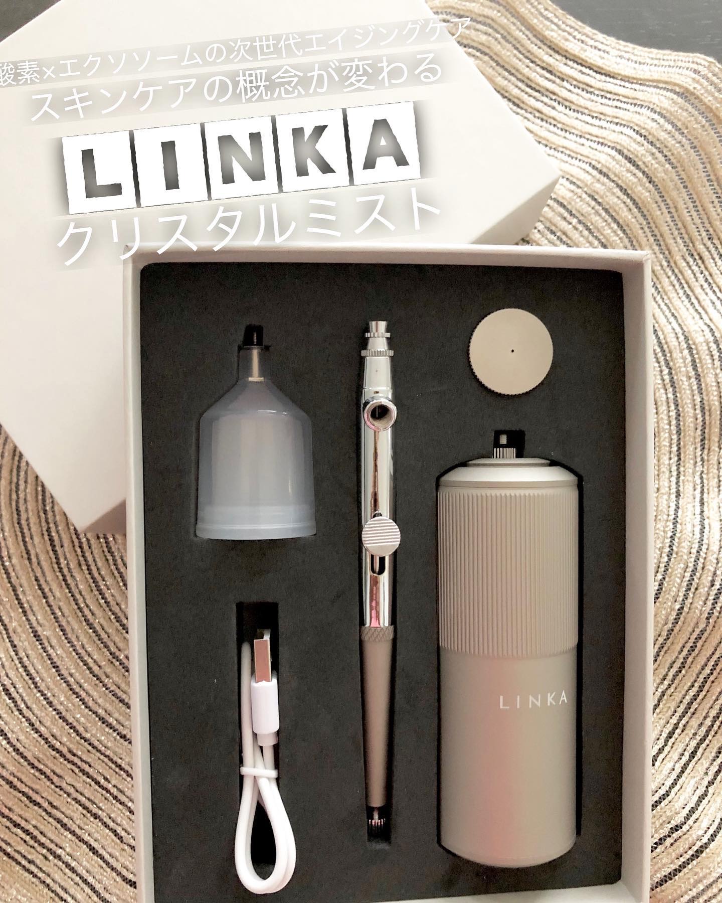 LINKA クリスタルミスト エアスプレー/LINKA/美顔器・マッサージを使ったクチコミ（1枚目）