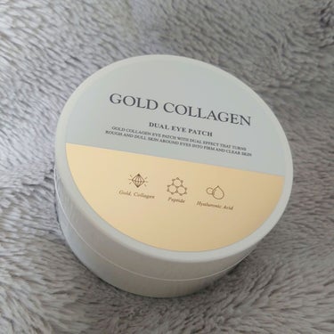 SNP GOLD COLLAGEN DUAL EYE PATCHのクチコミ「SNP
GOLD COLLAGEN DUAL EYE PATCH


爆誕はちょっと誇張かもし.....」（3枚目）