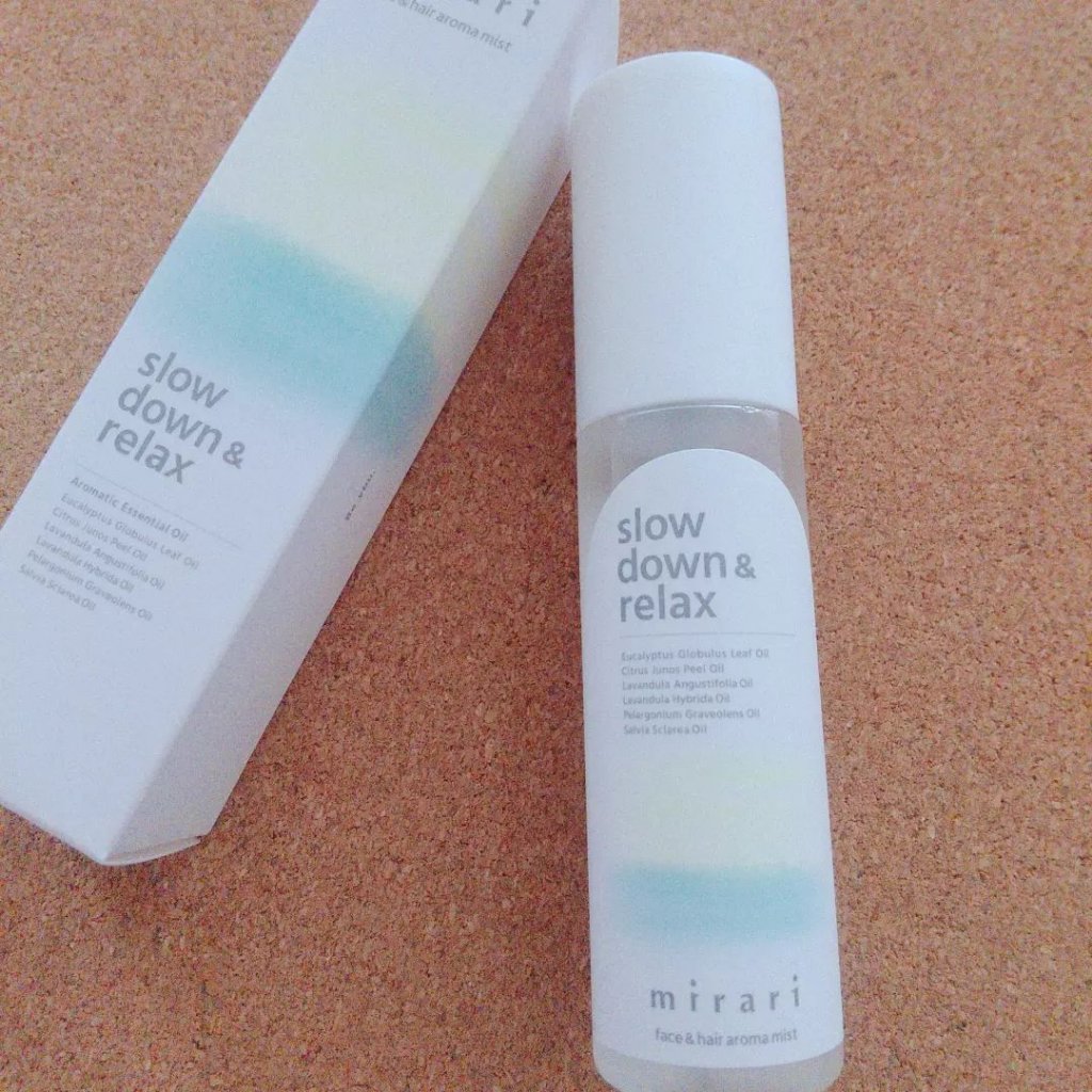 スローダウンアンドリラックス フェイス&ヘア/mirari/ミスト状化粧水を使ったクチコミ（1枚目）