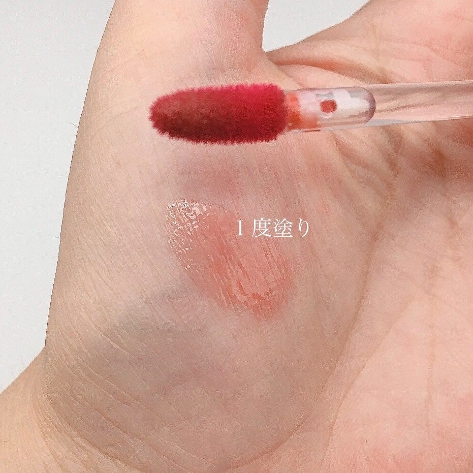 ジューシーパンピンググロス/INTO U/リップグロスを使ったクチコミ(3枚目)