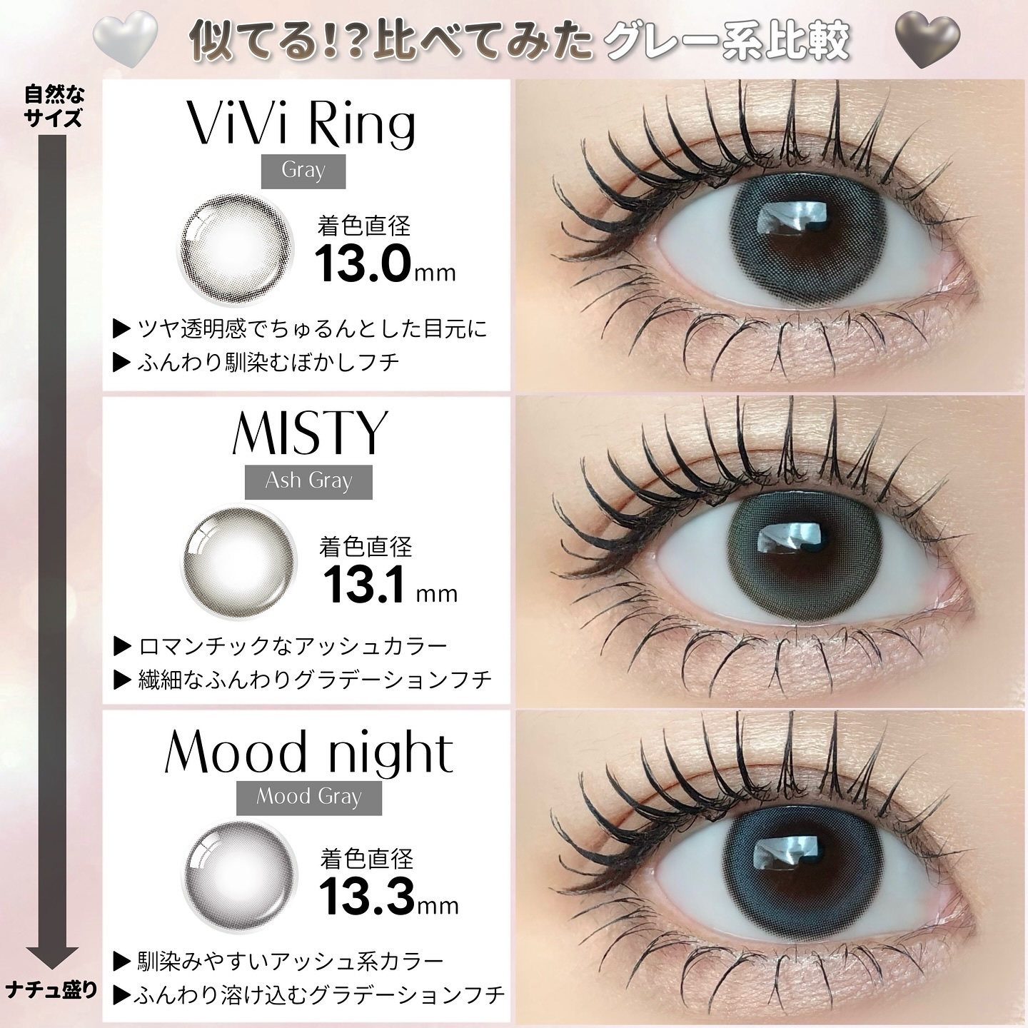 ViVi Ring 1day/OLENS/ワンデー（１DAY）カラコンを使ったクチコミ（2枚目）