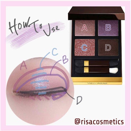 アイ カラー クォード/TOM FORD BEAUTY/アイシャドウパレットを使ったクチコミ(2枚目)