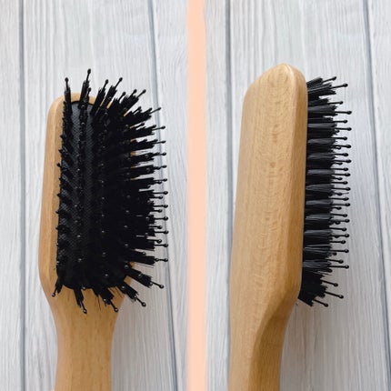 ブナ材ヘアブラシ ミックス毛/無印良品/ヘアブラシを使ったクチコミ(5枚目)