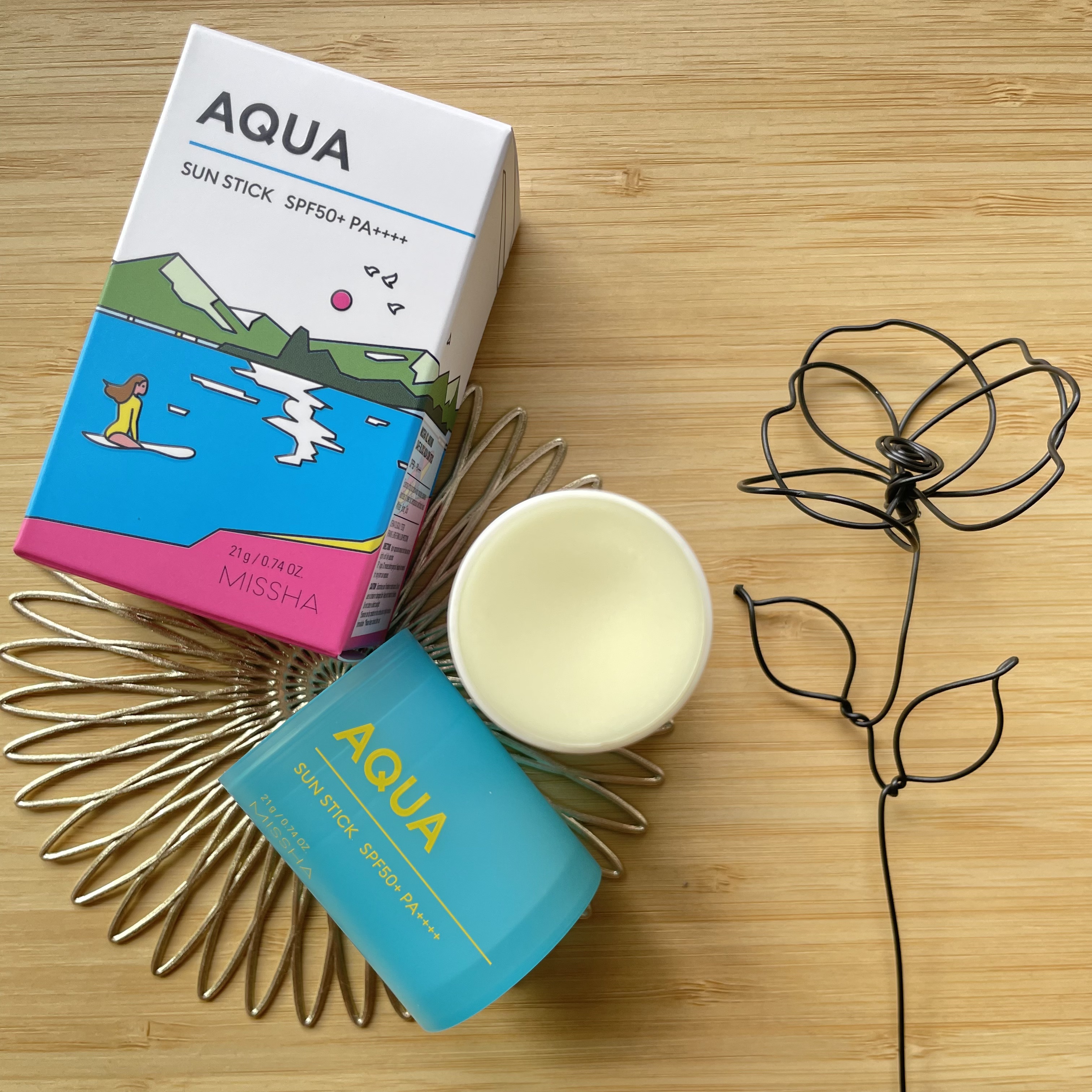 ミシャ オールアラウンド セーフブロック サンスティック アクア＜SPF50+／PA++++＞/MISSHA/日焼け止めスティックを使ったクチコミ（1枚目）