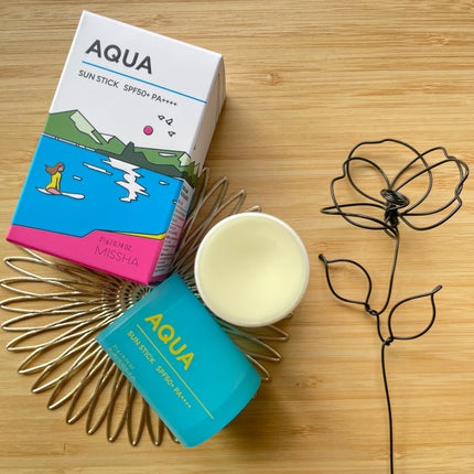 ミシャ オールアラウンド セーフブロック サンスティック アクア<SPF50+/PA++++>/MISSHA/日焼け止めスティックを使ったクチコミ(1枚目)