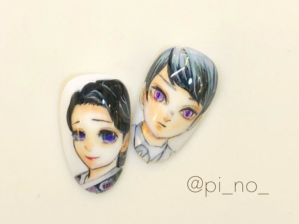 shino on LIPS 「21巻の表紙の絵(*^^*)#鬼滅の刃#珠世 #愈史郎#模写練..」(1枚目)