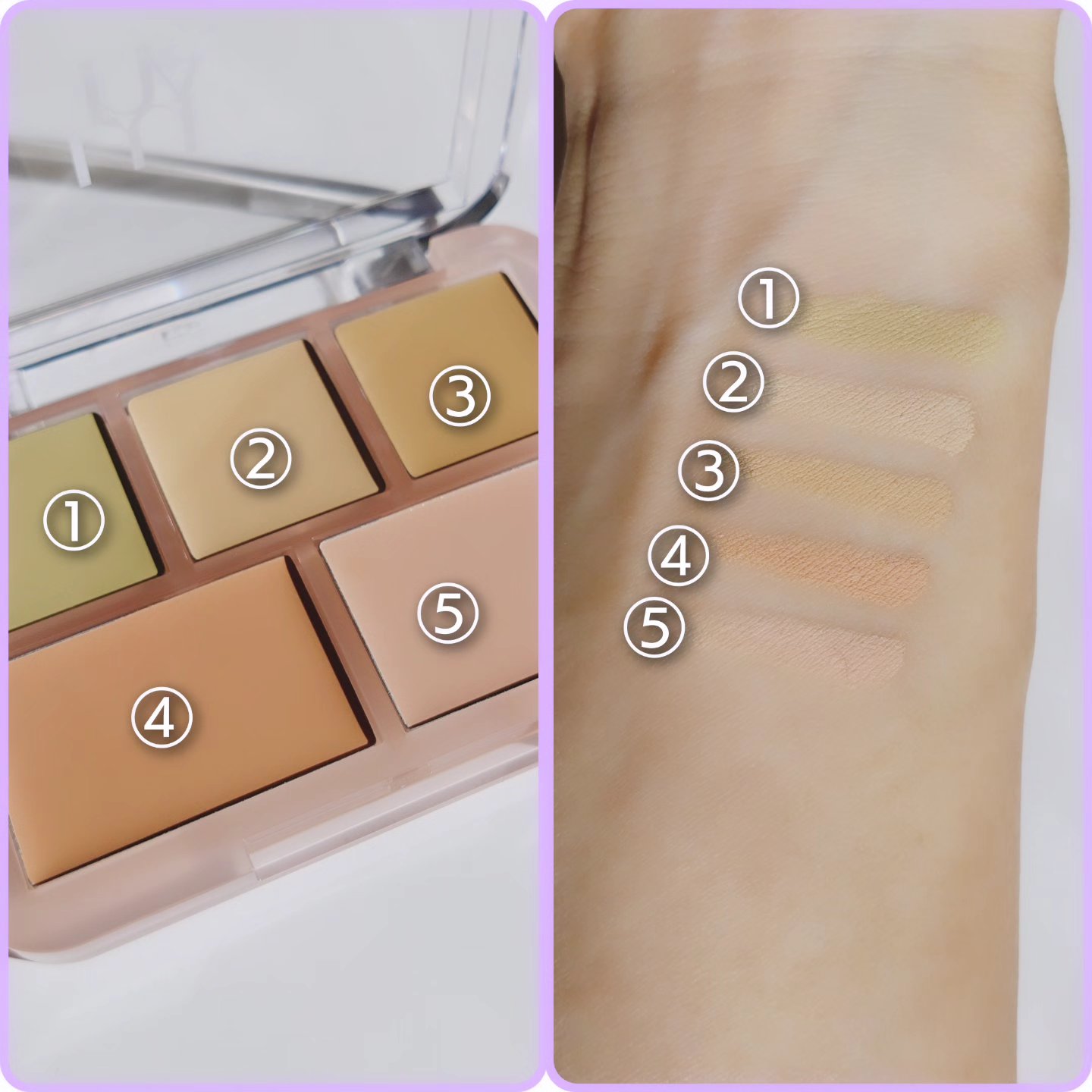 コンシールブレンダーパレット/LUNA/パレットコンシーラーを使ったクチコミ（3枚目）