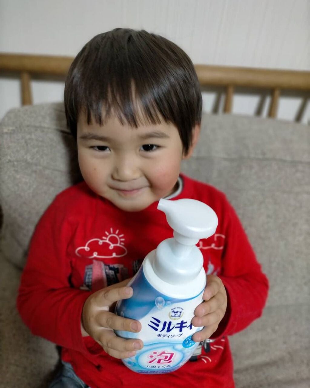 泡で出てくる ミルキィボディソープ やさしいせっけんの香り/ミルキィ/ボディソープを使ったクチコミ(5枚目)