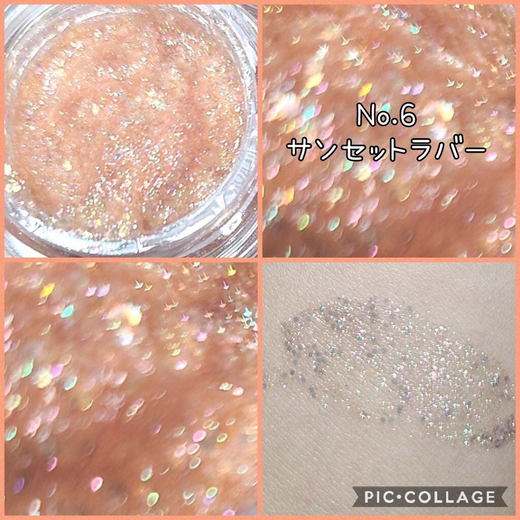 ゲットルーズグリッタージェル/unleashia/グリッターを使ったクチコミ(4枚目)