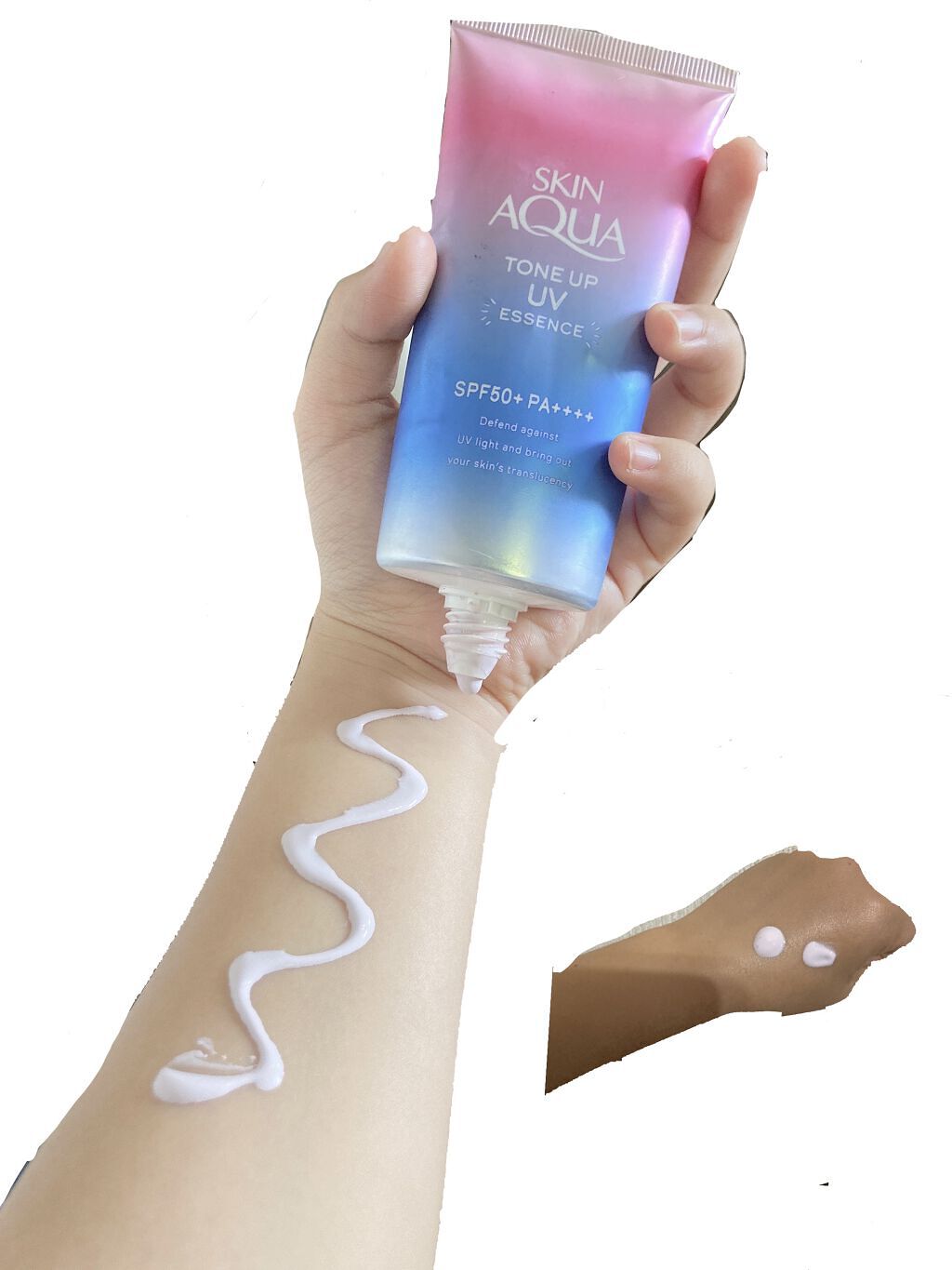 スキンアクア トーンアップUVエッセンス/スキンアクア/日焼け止めクリームを使ったクチコミ（3枚目）