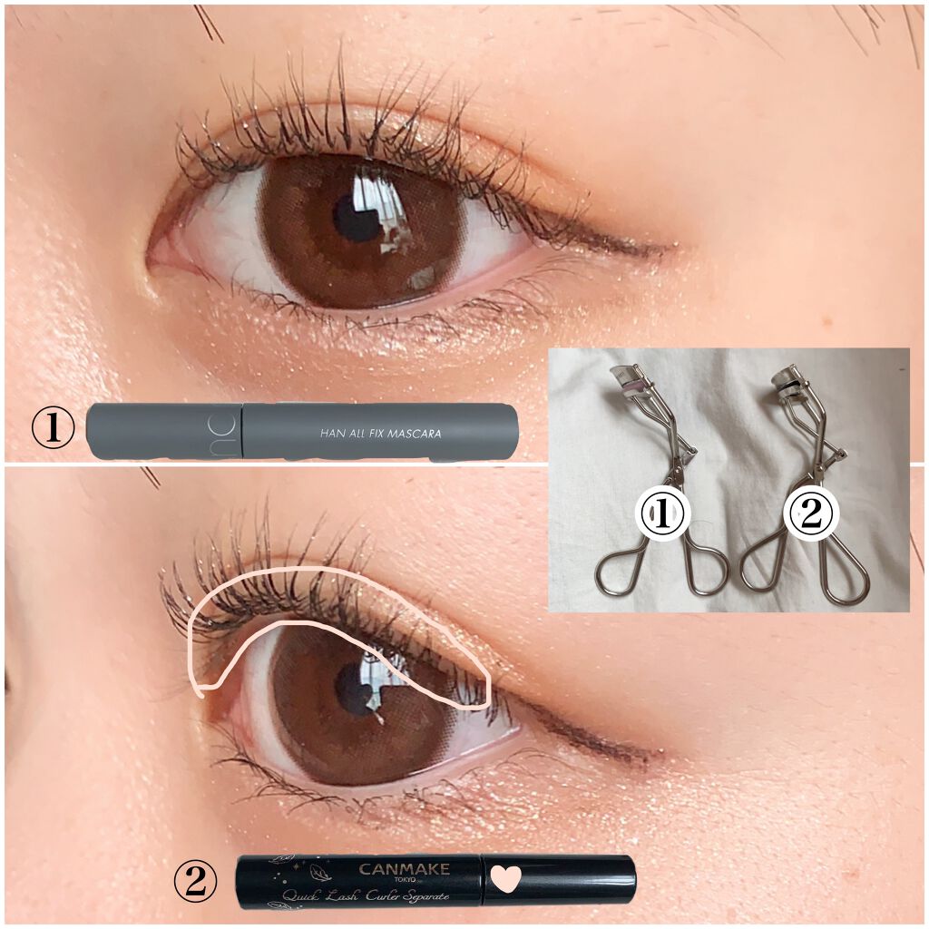 ひとえ・奥ぶたえ用カーラー/アイプチ®/ビューラーを使ったクチコミ（2枚目）