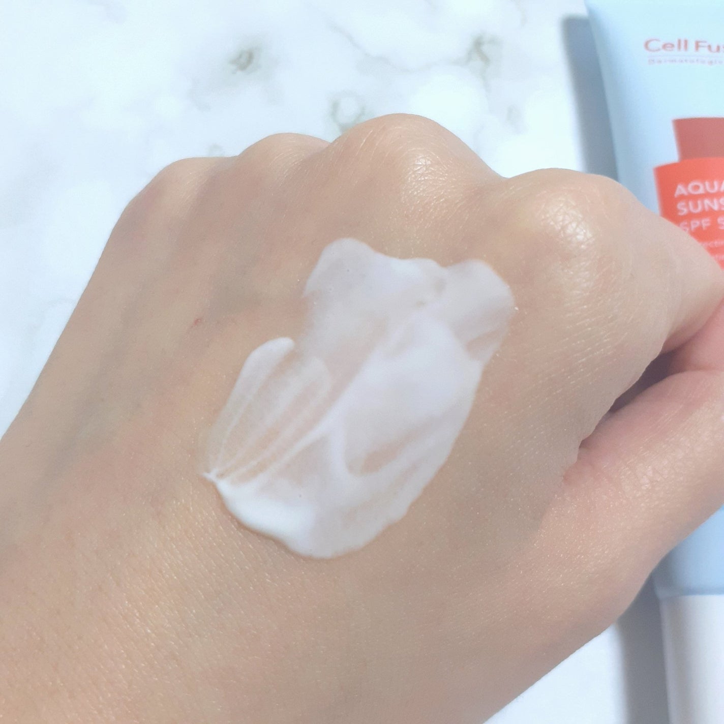 アクアティカサンスクリーン100/Cell Fusion C(セルフュージョンシー)/日焼け止めクリームを使ったクチコミ(3枚目)