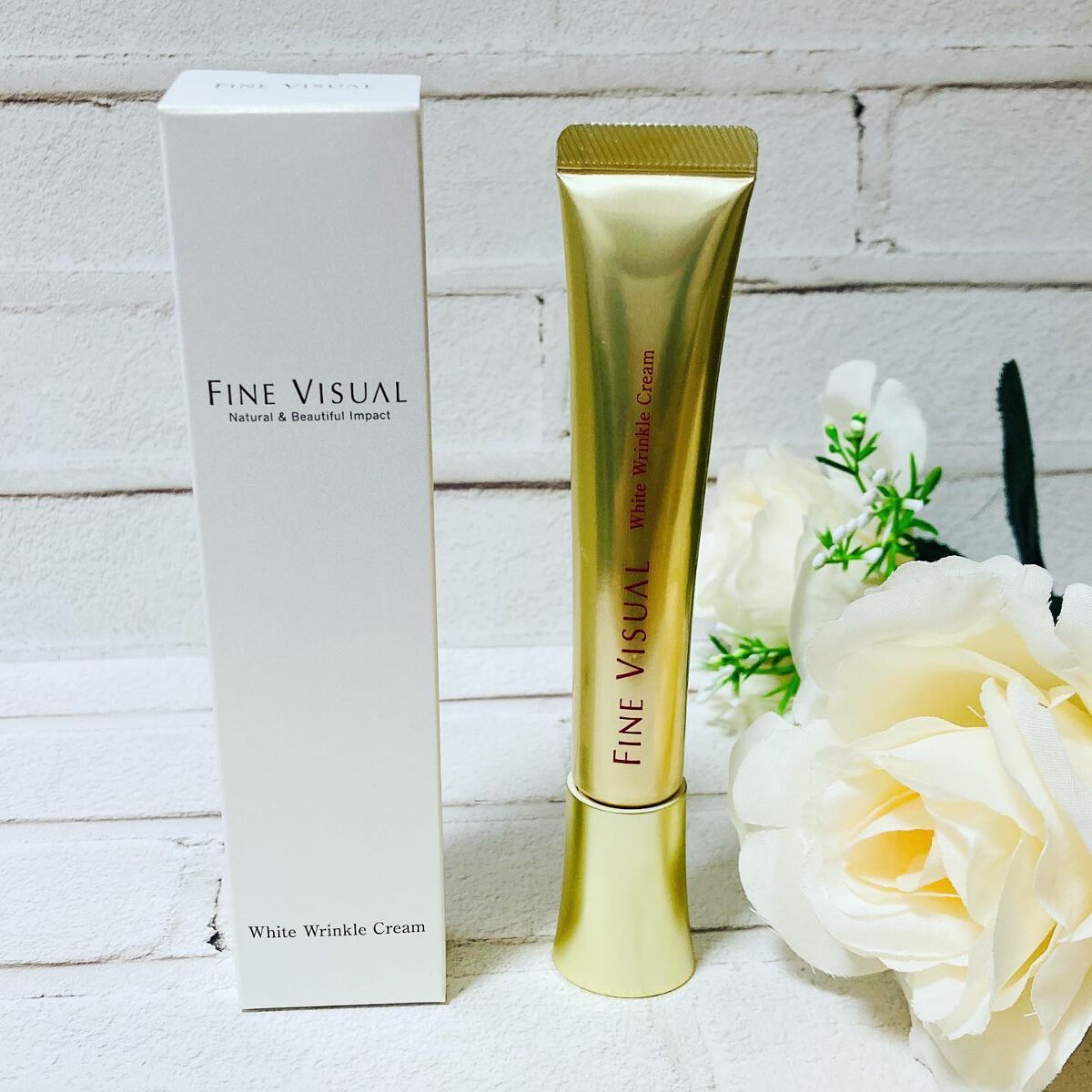 ファインビジュアル ホワイトリンクルクリーム /フェヴリナ/フェイスクリームを使ったクチコミ(1枚目)