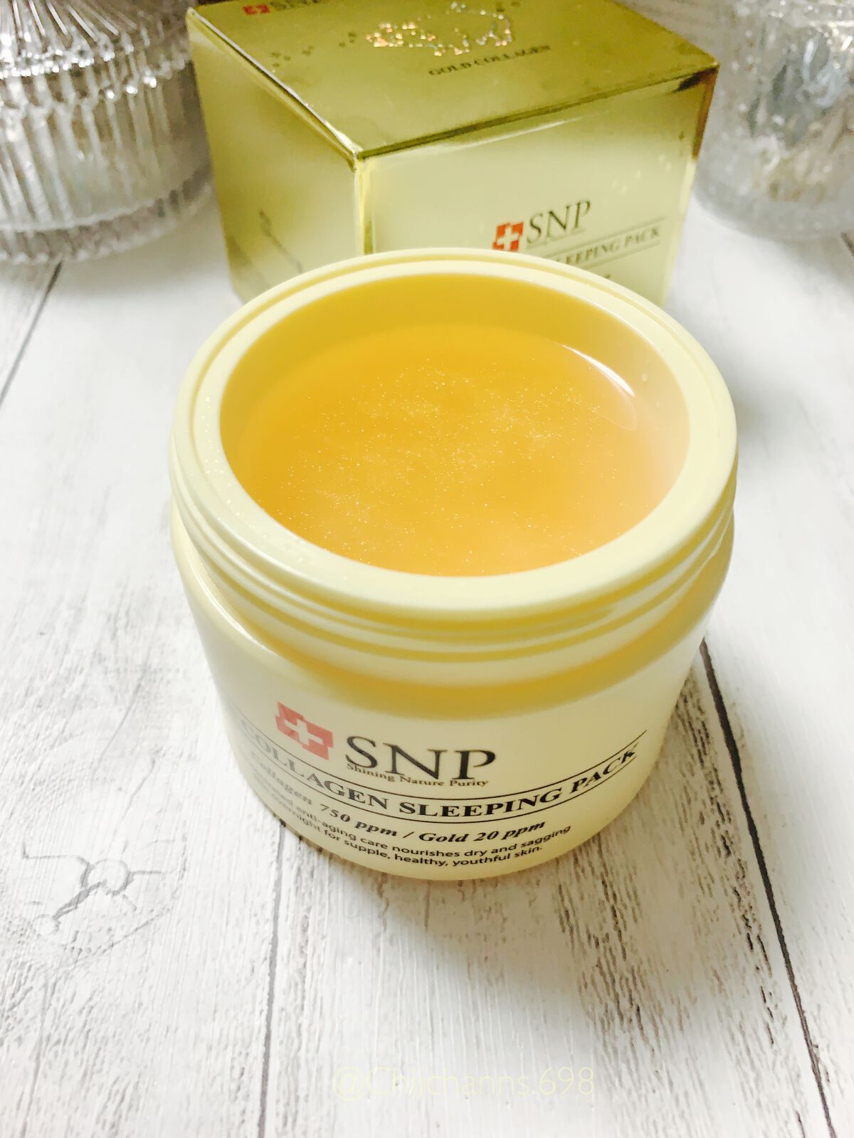 SNP ゴールド コラーゲン スリーピング パック/SNP/シートマスク・パックを使ったクチコミ（3枚目）