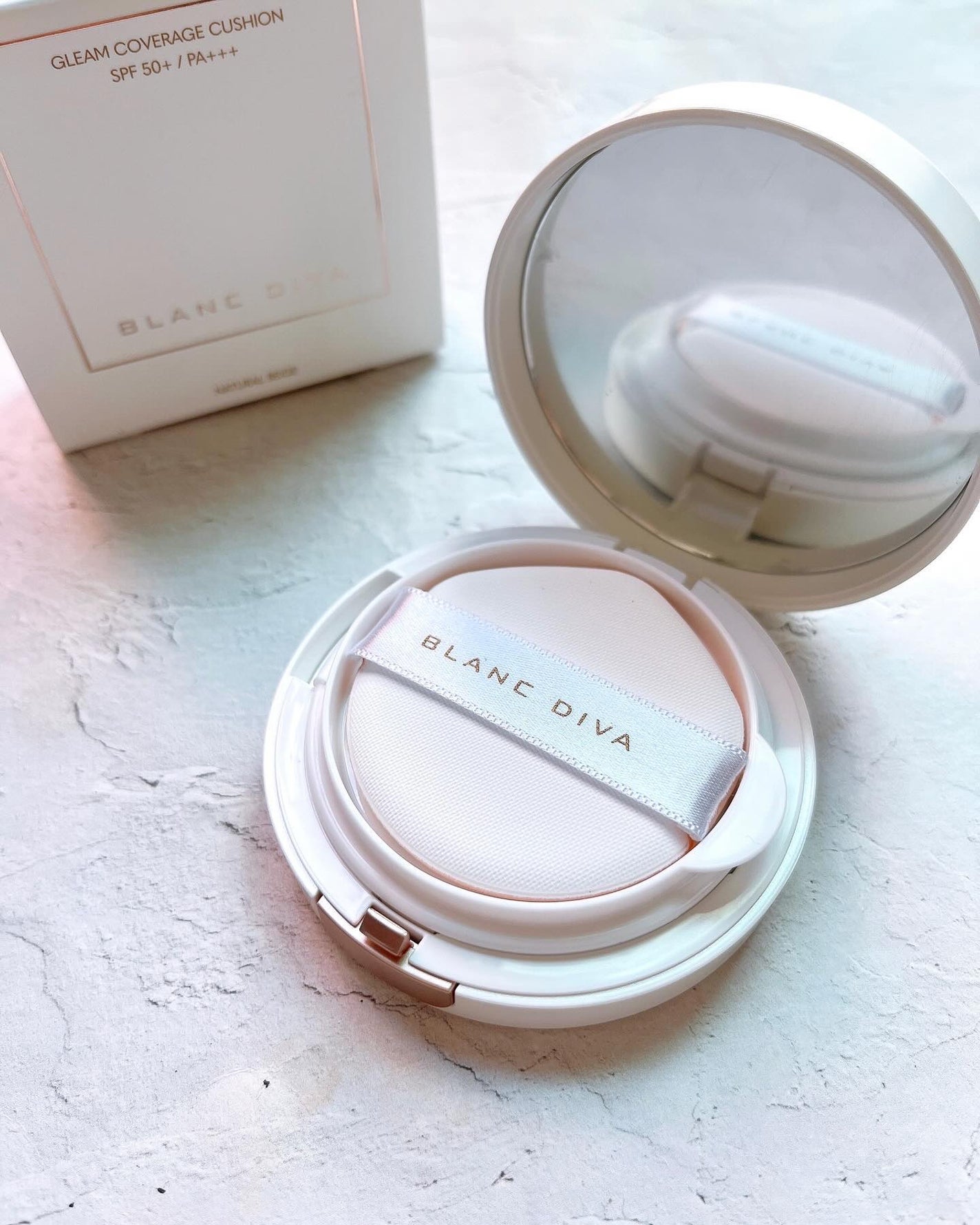 GLEAM COVERAGE CUSHION/BLANC DIVA/クッションファンデーションを使ったクチコミ(2枚目)