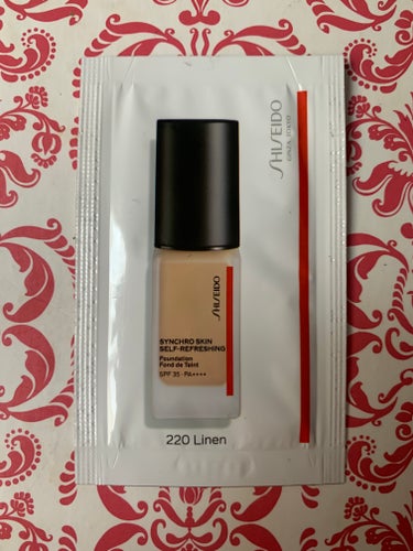 シンクロスキン セルフリフレッシング ファンデーション 220 Linen/SHISEIDO/リキッドファンデーションを使ったクチコミ（1枚目）