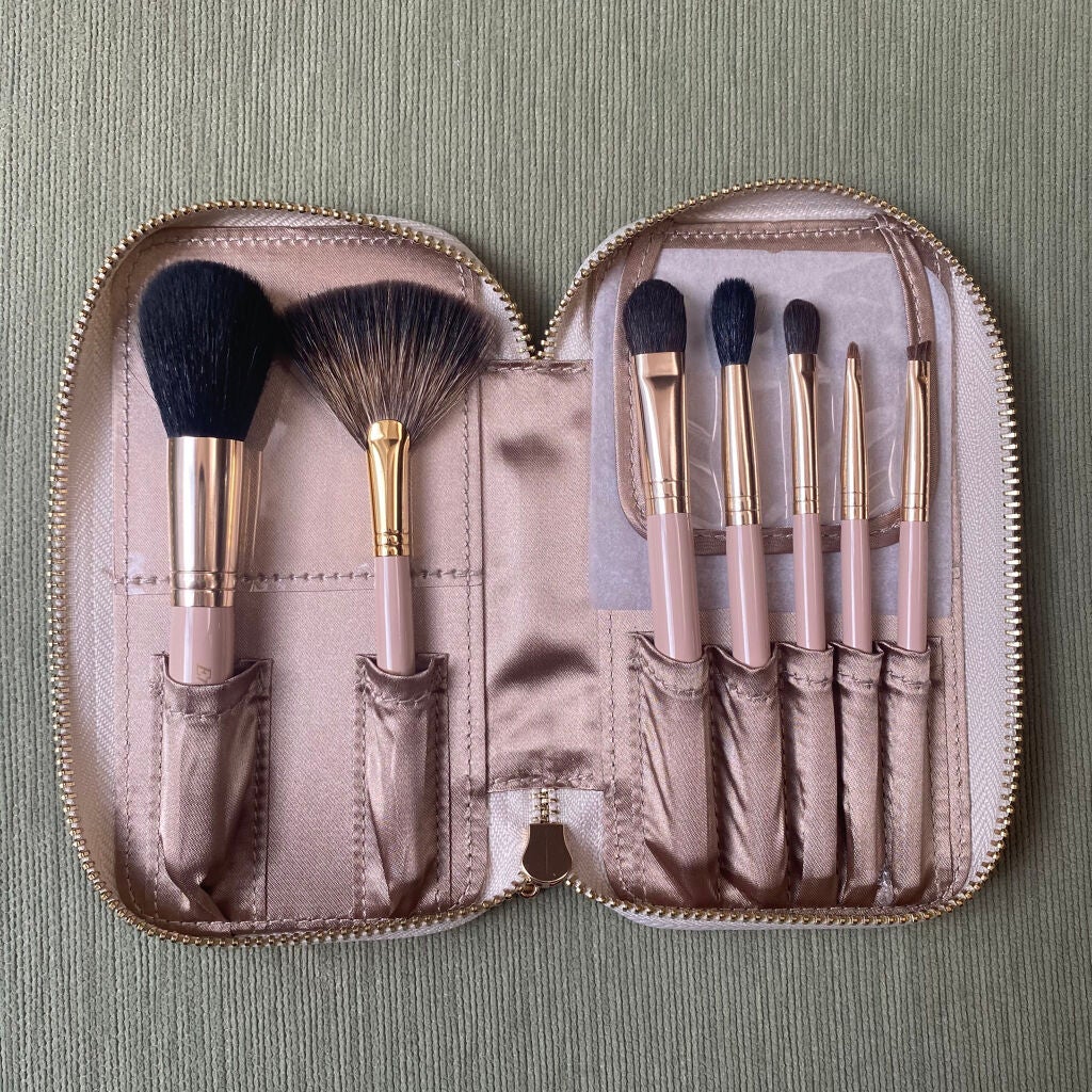 Enamor 熊野筆メイクブラシ7本&ケースセット/Enamor/メイクブラシを使ったクチコミ(4枚目)