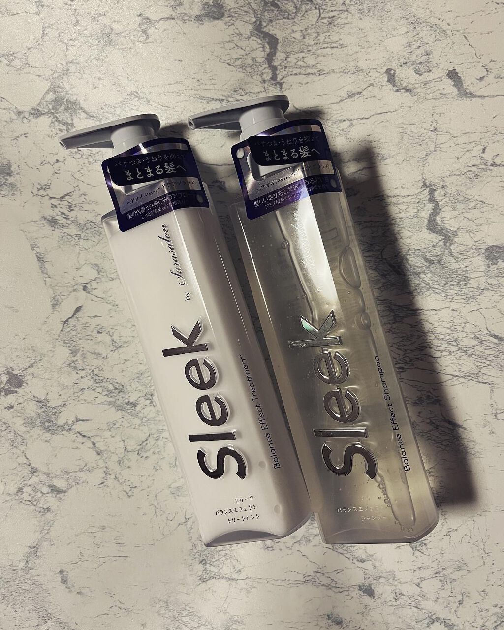 バランスエフェクトシャンプー／トリートメント/スリーク by サラサロン/市販シャンプーを使ったクチコミ（1枚目）