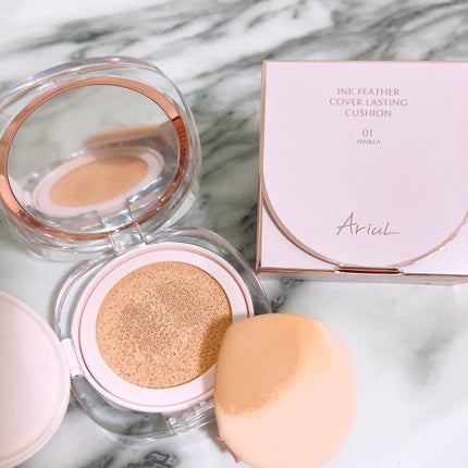 アリウル インクフェザーカバーラスティングクッション/Ariul/クッションファンデーションを使ったクチコミ(3枚目)