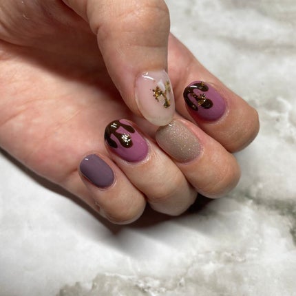 BRG ジェルネイル 4 ゴールド/DAISO/ジェルネイルを使ったクチコミ(2枚目)