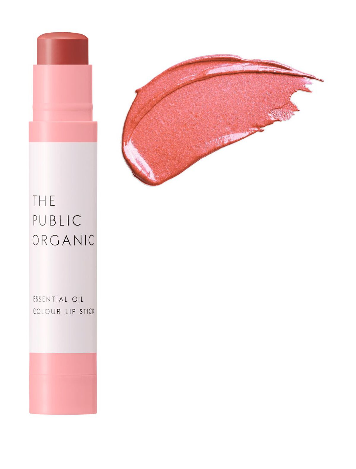 ザ パブリック オーガニック 精油カラーリップスティック ビラヴド ピンク