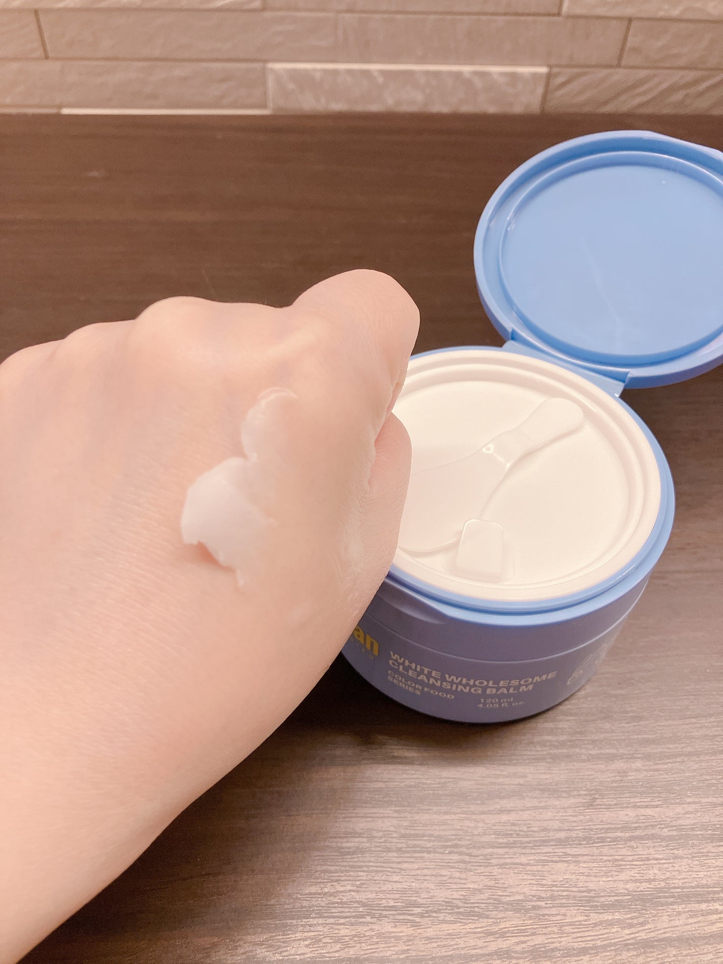 カラーフードシリーズホワイトホールサムクレンジングバーム/Tovegan/クレンジングバームを使ったクチコミ(3枚目)