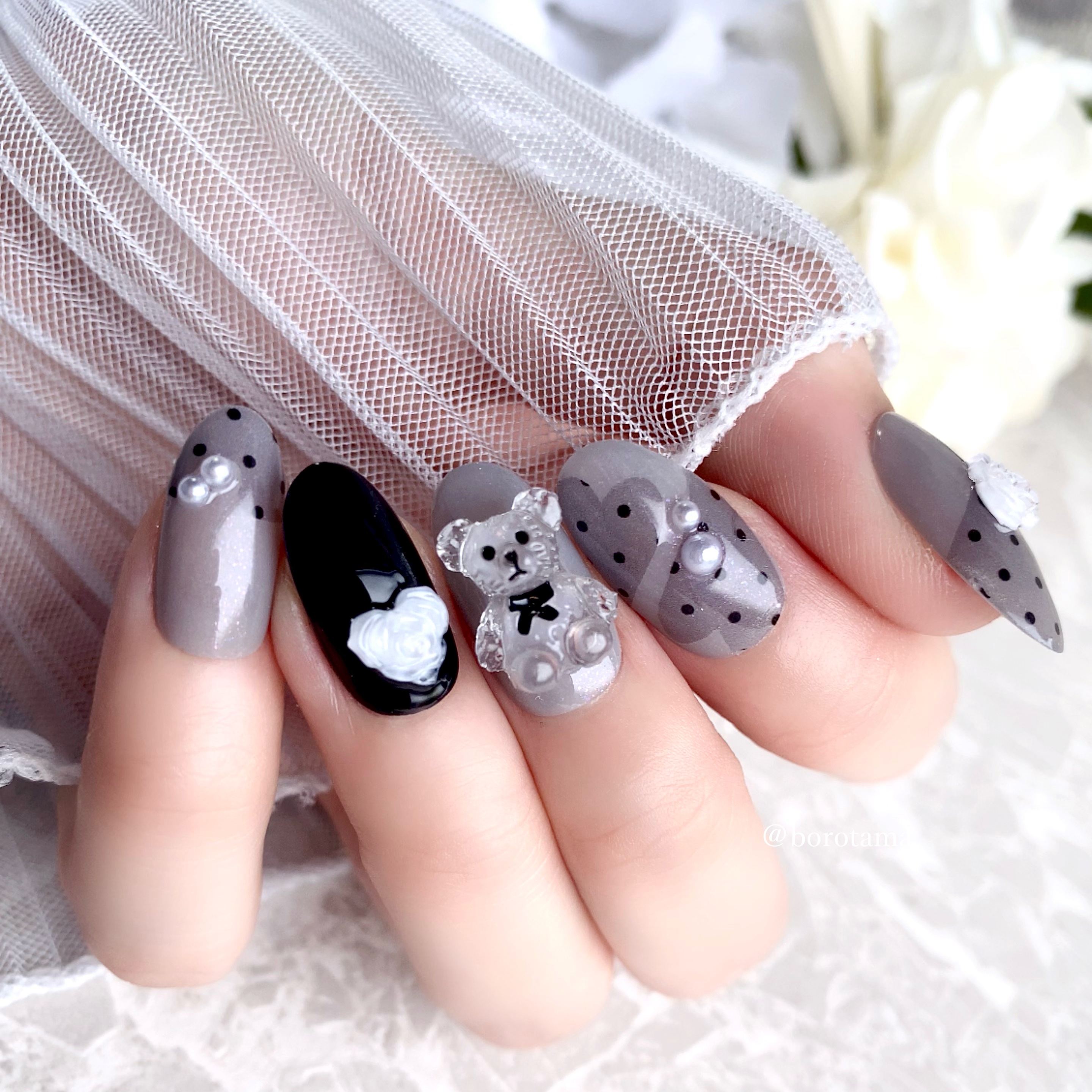 ネイルパーツ/セリア/ネイルチップ・パーツを使ったクチコミ（2枚目）