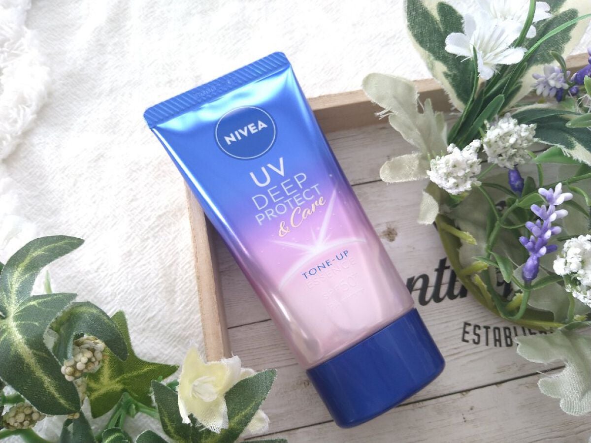 ニベアUV ディープ プロテクト&ケア トーンアップ エッセンス/ニベア/日焼け止めローションを使ったクチコミ(2枚目)