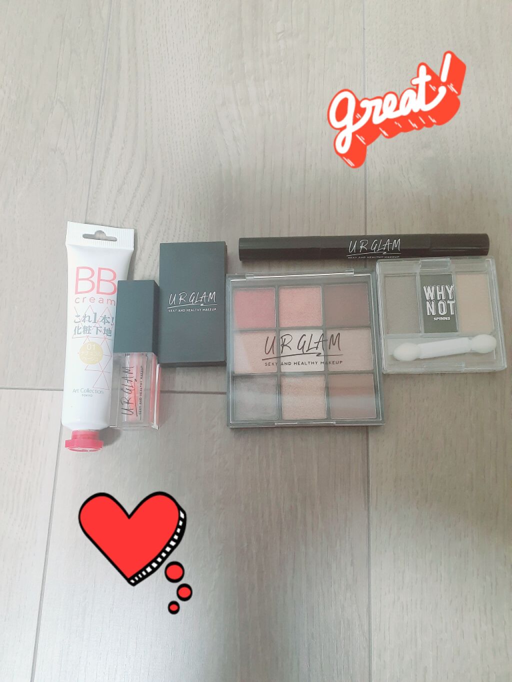 UR GLAM BLOOMING EYE COLOR PALETTE/U R GLAM/アイシャドウパレットを使ったクチコミ(1枚目)