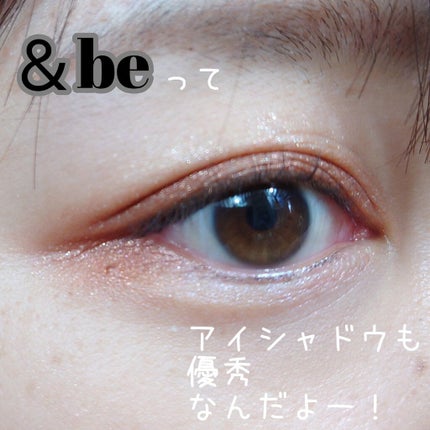 パレットアイシャドウ/&be/アイシャドウパレットを使ったクチコミ(1枚目)