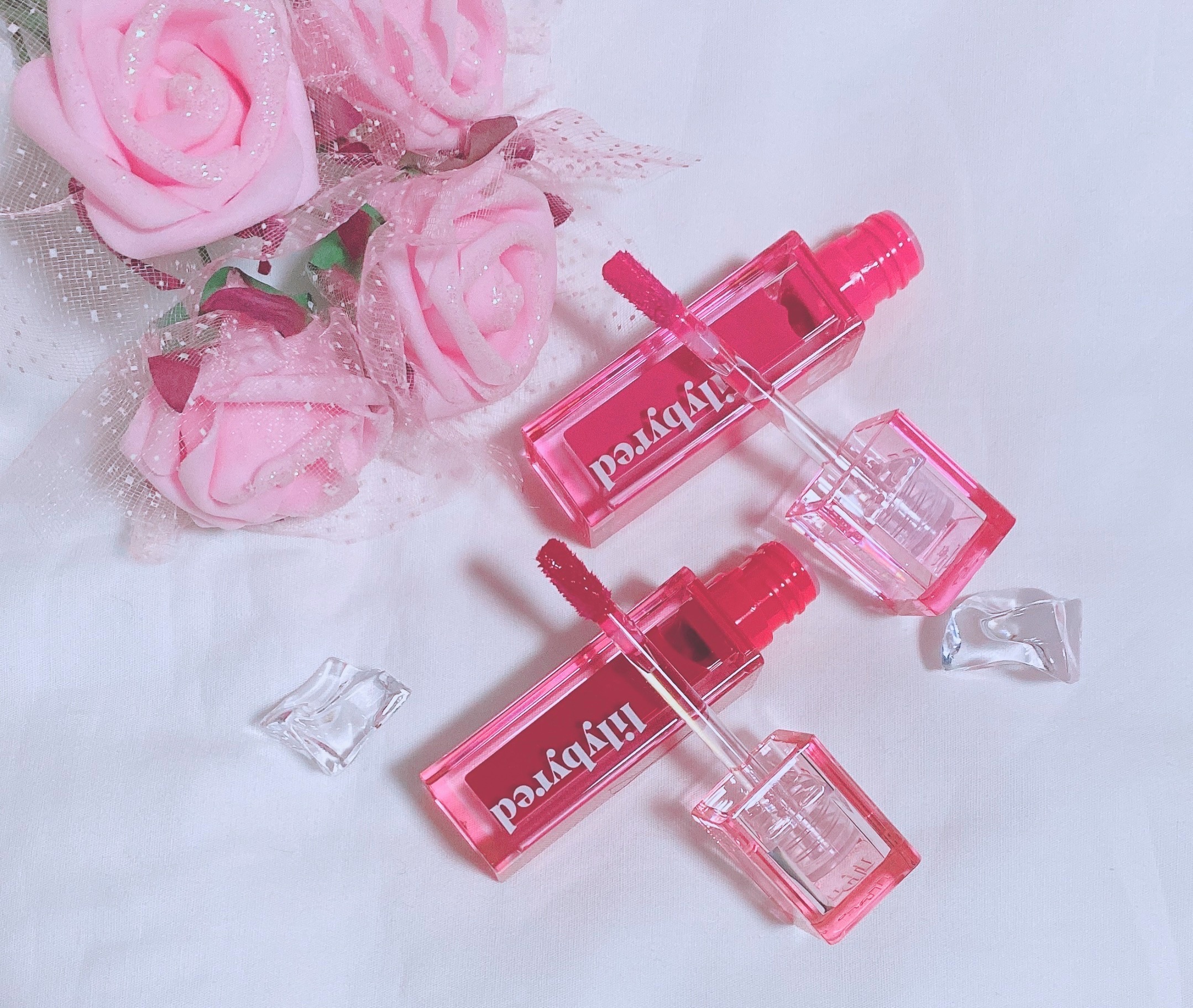 ジューシーライアー ウォーターティント 03 プラムマティーニ(PLUM MARTINI)/lilybyred/リップティントを使ったクチコミ（2枚目）