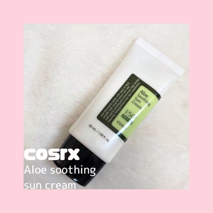 アロエスージングUVクリーム SPF50+ PA+++/COSRX/日焼け止めクリームを使ったクチコミ(1枚目)