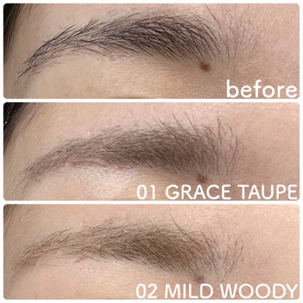 ハンオールブロウカラ/rom&nd/眉マスカラを使ったクチコミ(2枚目)