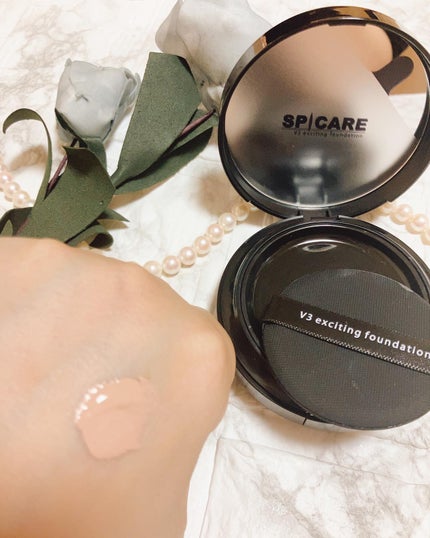 V3 エキサイティングファンデーション/SPICARE/クッションファンデーションを使ったクチコミ(3枚目)