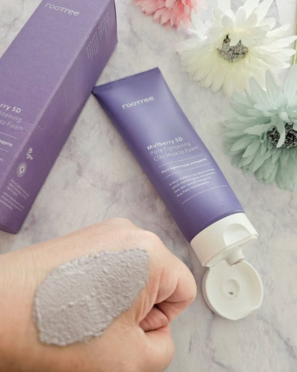 rooTree マルベリー5重 ポア タイトニングクレイマスクトゥフォームのクチコミ「・・・・・・
たった3分で毛穴ケア🎵
 
✼••┈┈┈┈••✼••┈┈┈┈••✼••┈┈┈.....」(3枚目)