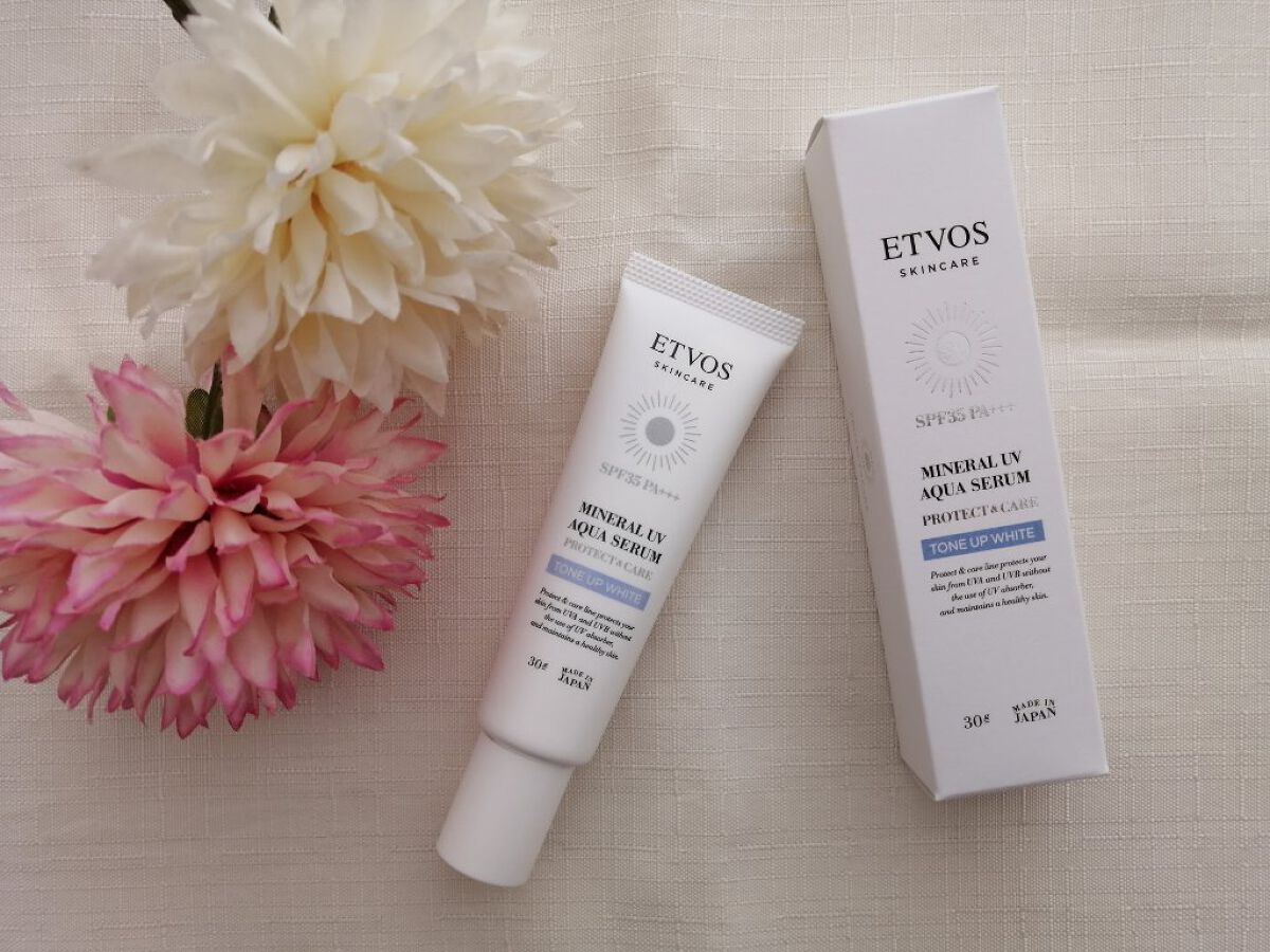 ミネラルUVアクアセラム/エトヴォス/美容液を使ったクチコミ（1枚目）
