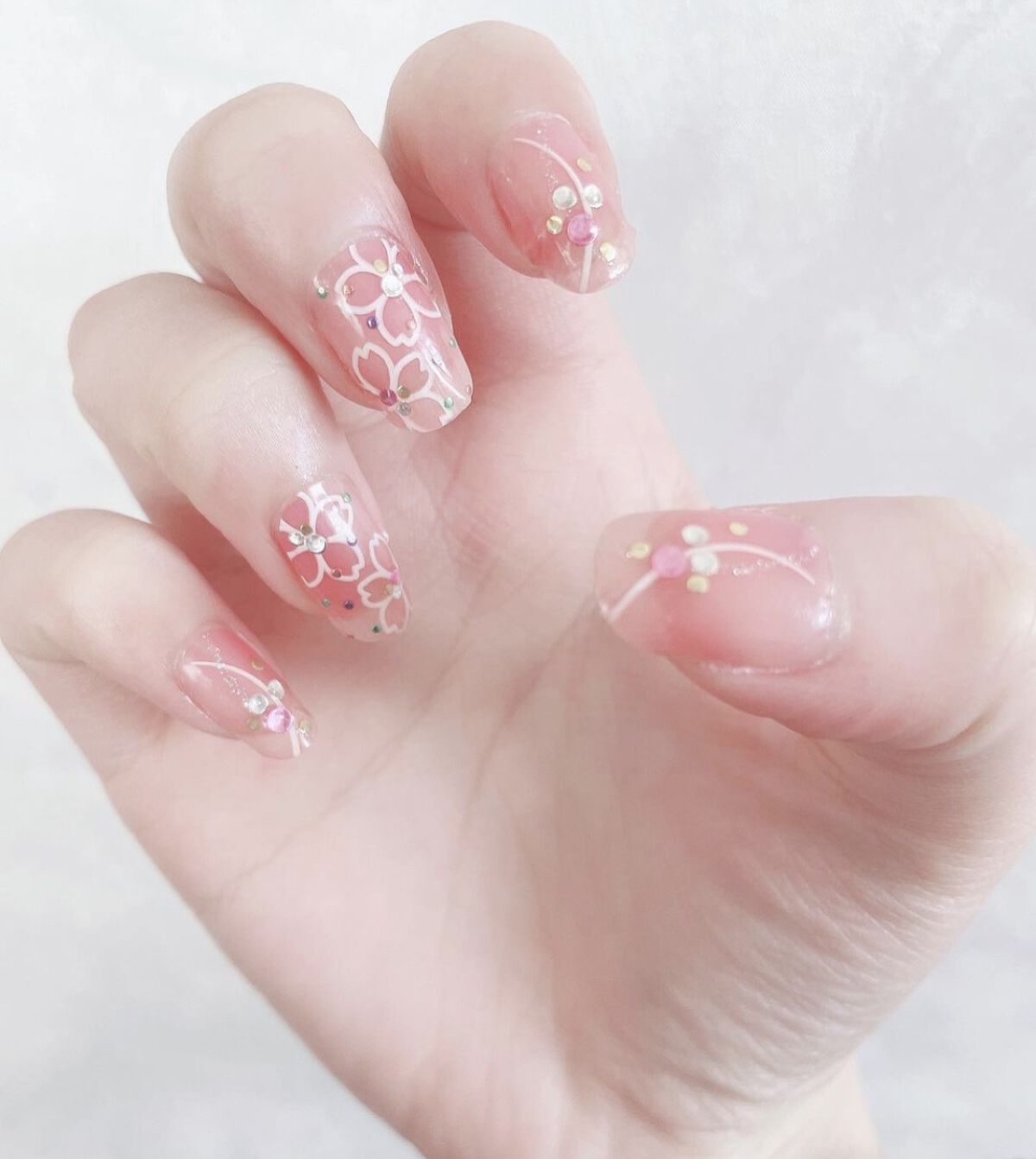 ネイルシール/Qoo10/ネイルシールを使ったクチコミ（1枚目）