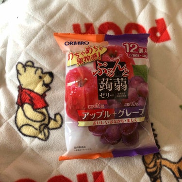 オリヒロ 蒟蒻ゼリーのクチコミ「ぷるんと蒟蒻ゼリースーパーで買ってみた✨
他にもあったけど今回は2種類の味が入っているのを購入.....」（3枚目）