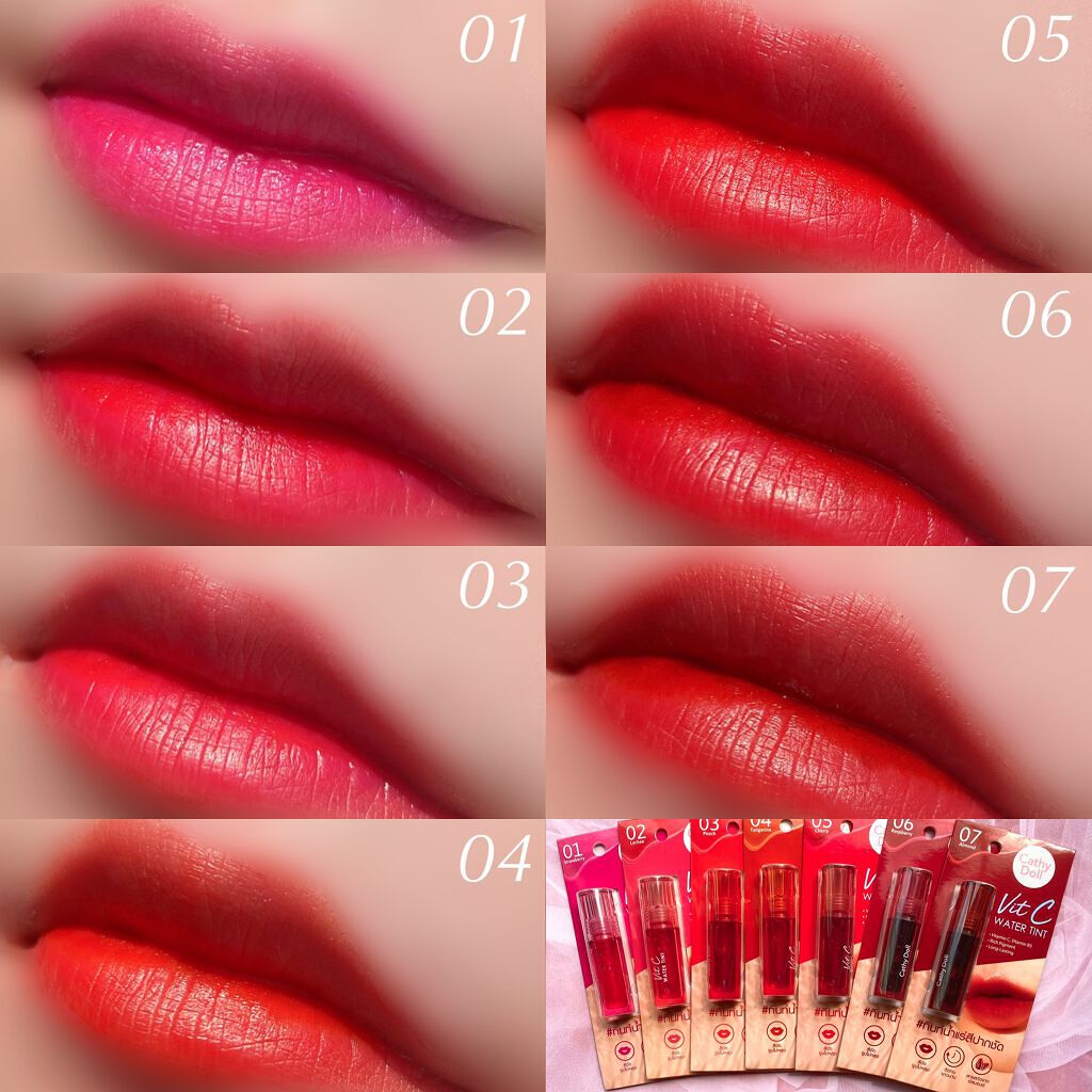 Vit C ウォーターティント/CathyDoll/リップティントを使ったクチコミ(4枚目)